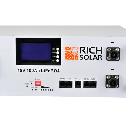 Rich Solar Alpha 5 48V 100Ah LiFePO4 Server Rack Battery