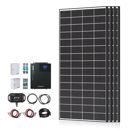 Renogy Complete Cabin Solar Kit 1200W 2500W | Optional 9.6kWh Deep-Cycle AGM / LiFePO4 Batteries