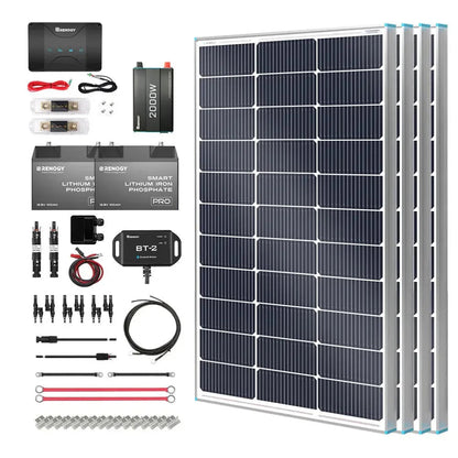 Renogy Customizable RV Solar Kit 400W 12V | DC-DC Battery Charger with MPPT