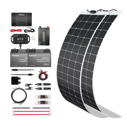 Renogy Customizable RV Solar Kit 400W 12V | DC-DC Battery Charger with MPPT