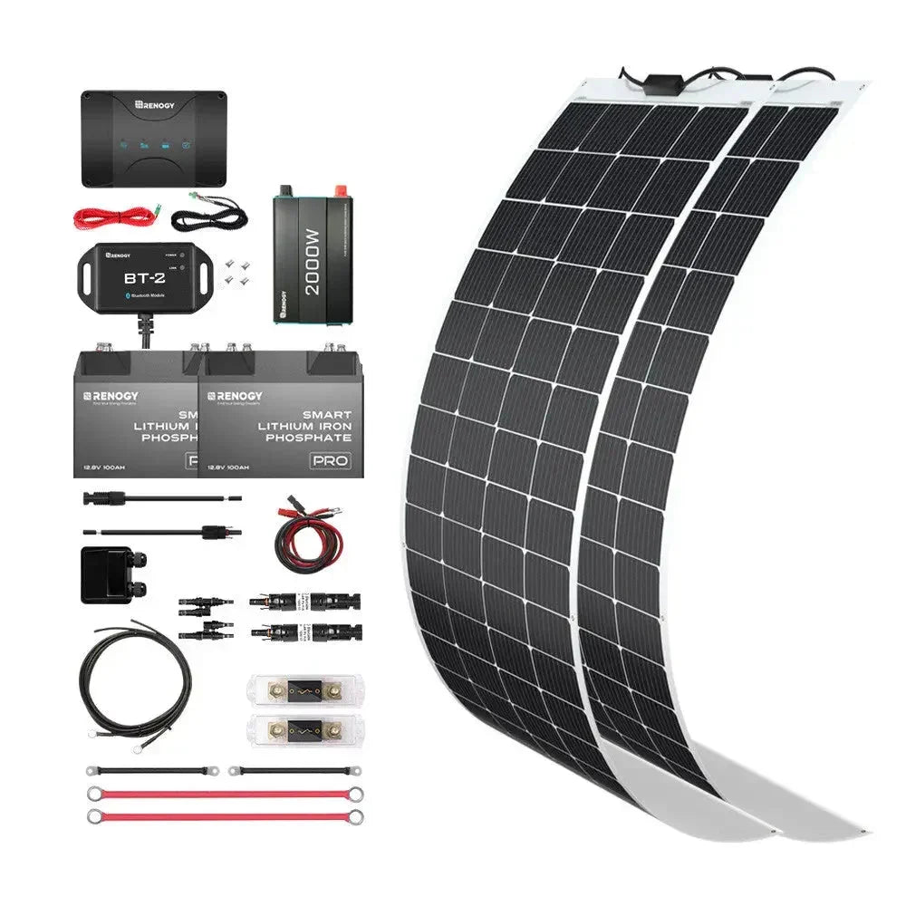 Renogy Customizable RV Solar Kit 400W 12V | DC-DC Battery Charger with MPPT