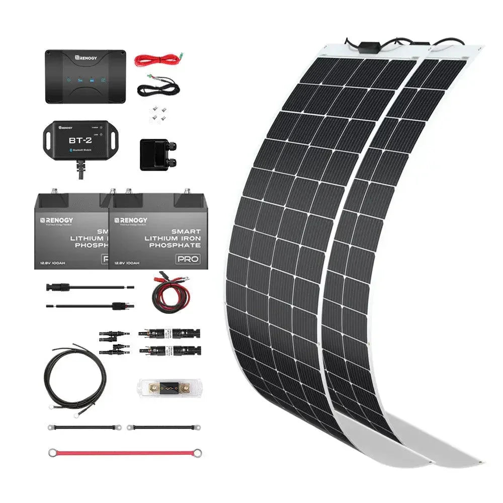 Renogy Customizable RV Solar Kit 400W 12V | DC-DC Battery Charger with MPPT