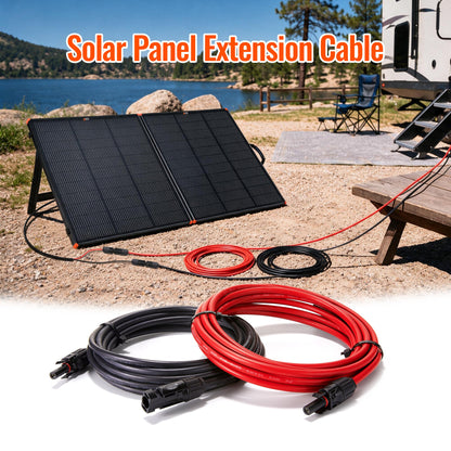 10 Gauge Solar Panel Extension Cable with Male and Female Solar Connector Ends