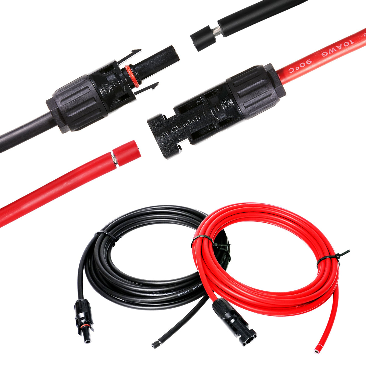 10 Gauge Extension Cable to Connect Solar Panel to Charge Controller