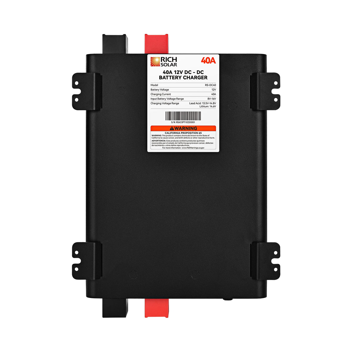 12V 40A DC-DC Battery Charger for RVs, Vans, Boats & Off-Grid Systems | Lithium & Lead-Acid