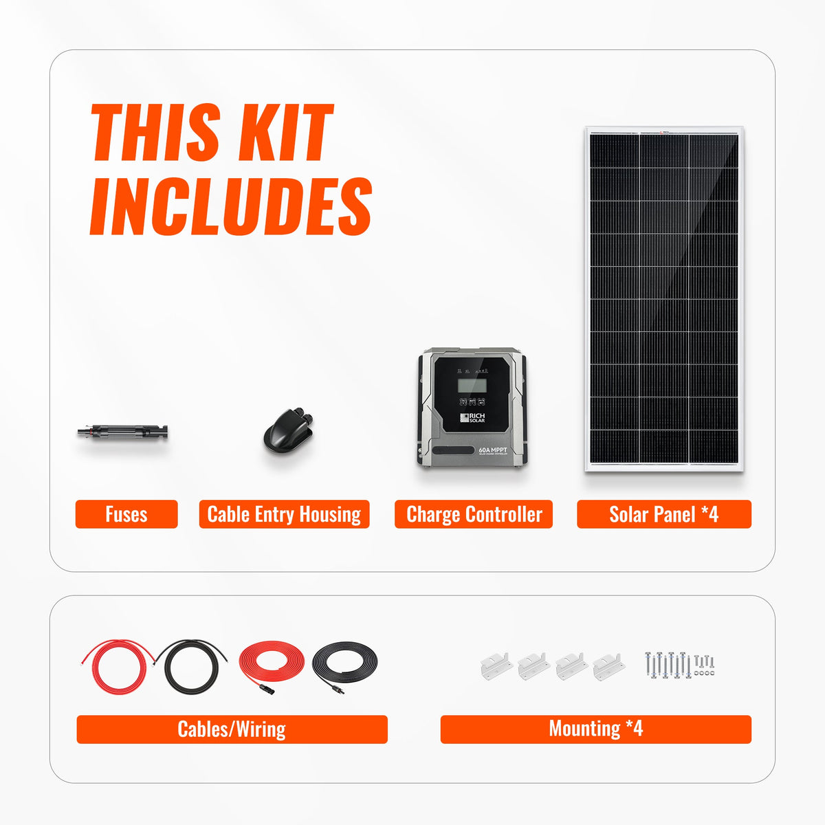 800 Watt Solar Kit