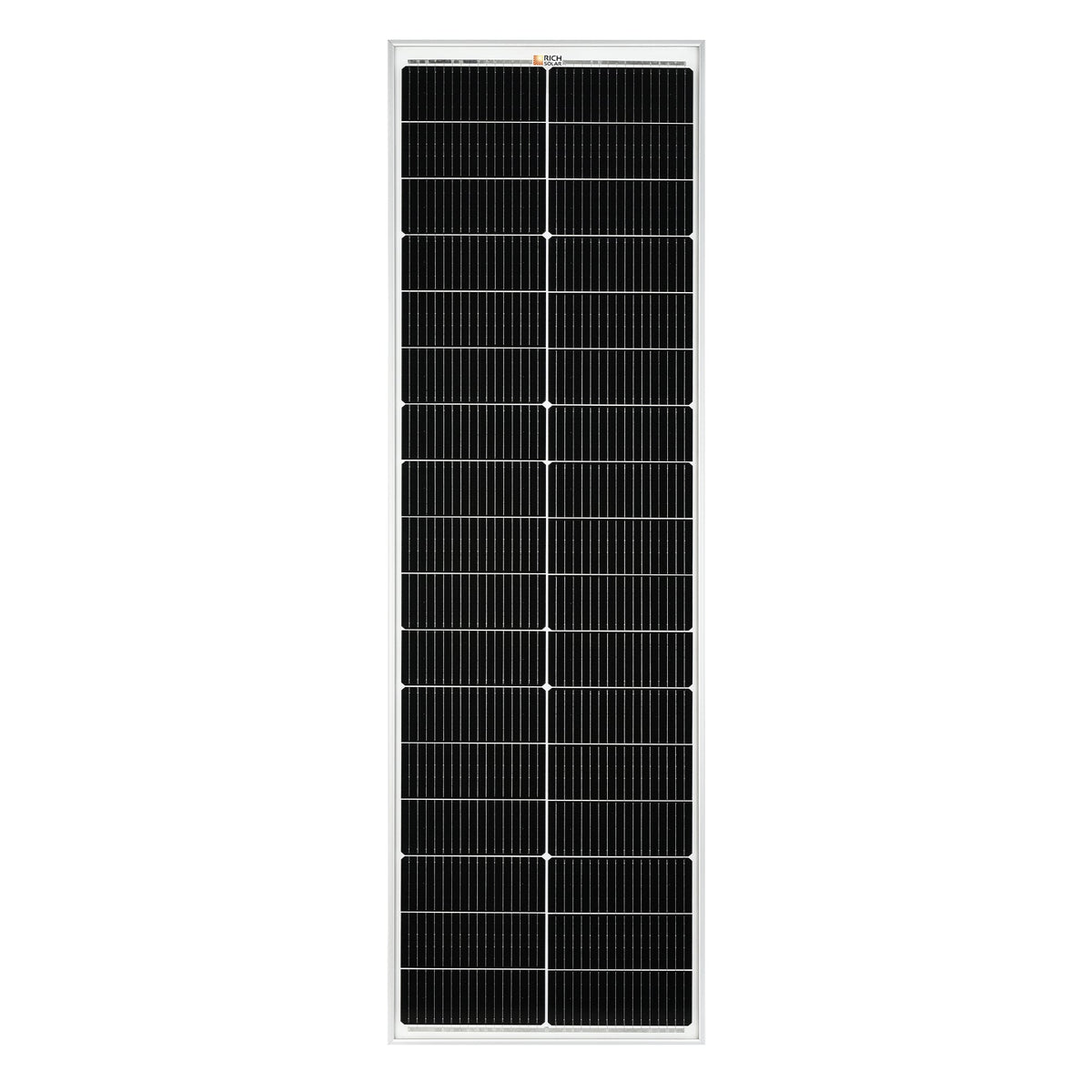 MEGA 100 SLIM | 100 Watt Slim Solar Panel | Compact 12V Off-Grid Narrow Solar Panel for Vans, Overlanders, Boats | 25-Year Output Warranty | UL Certified