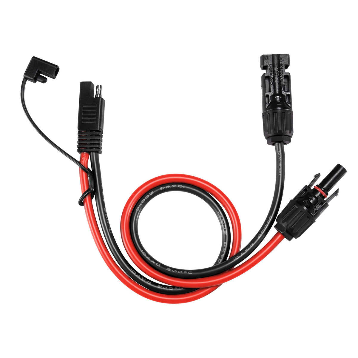 10AWG Solar Connector to SAE Adapter | Connect Solar Panel Connectors to SAE Plug