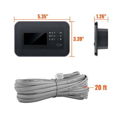 Inverter Remote Control with LCD & Bluetooth | Bypass Mode & Smart Charging | Compatible with NOVA SWITCH & NOVA SUPERCHARGER Series Inverters