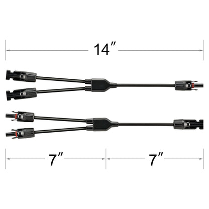 Y branch parrallel adapters 2 to 1