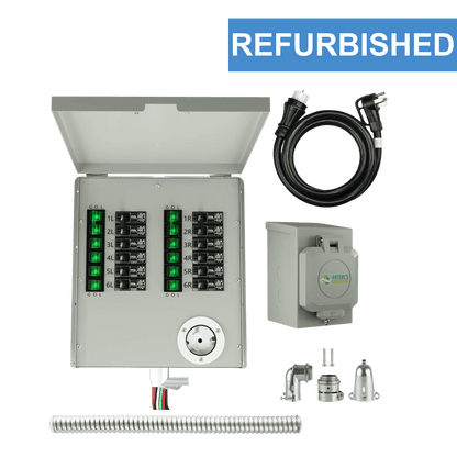 Nature's Generator Refurbished 120/240V 50A 12-Circuit Non-Automatic Transfer Switch for Hybrid Grid Systems