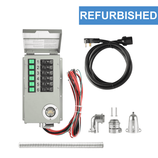 Reliance Controls Refurbished 120V 30A 6 Circuit Non Automatic Transfer Switch Nat306