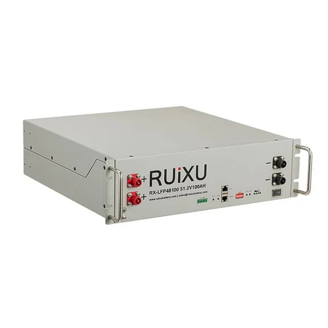 RUIXU Server Rack Battery 3U RX-LFP48100 Rack Mounted Lithium Battery Module UL1973 UL9540