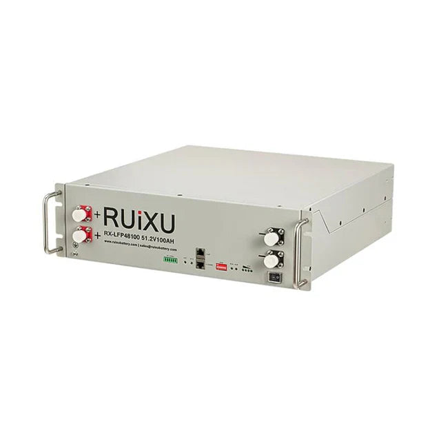RUIXU Server Rack Battery 3U RX-LFP48100 Rack Mounted Lithium Battery Module UL1973 UL9540