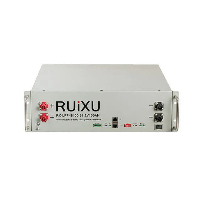 RUIXU Server Rack Battery 3U RX-LFP48100 Rack Mounted Lithium Battery Module UL1973 UL9540