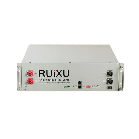 RUIXU Server Rack Battery 3U RX-LFP48100 Rack Mounted Lithium Battery Module UL1973 UL9540
