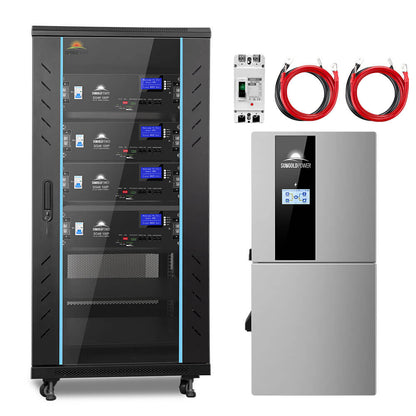 Hybrid Solar Kit 11.4KW 48V Split Phase 20.48KWH/51.2KWH Lithium Battery 450 Watt Solar Panel (Optional) SGH-11N2E/ SGH-11N5E