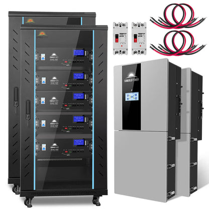 Hybrid Solar Kit 11.4KW 48V Split Phase 20.48KWH/51.2KWH Lithium Battery 450 Watt Solar Panel (Optional) SGH-11N2E/ SGH-11N5E