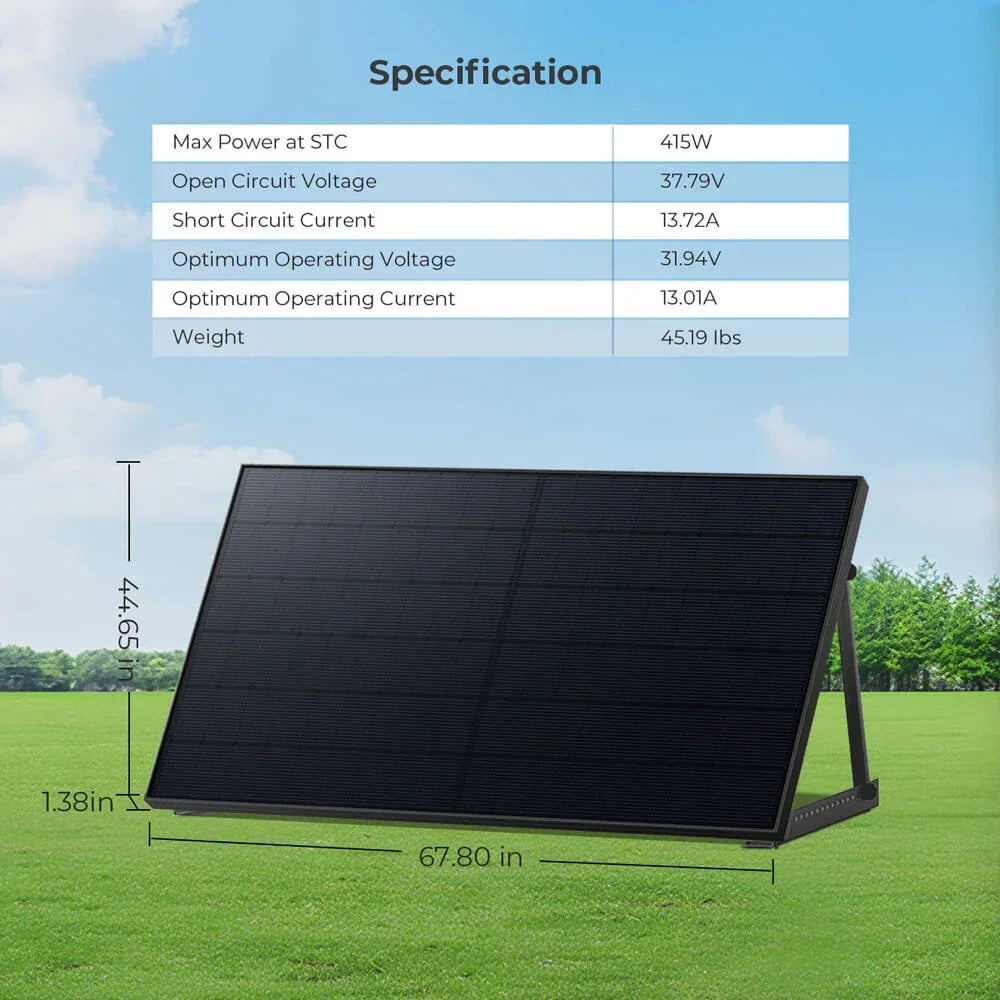 Sungold Power 415W Bifacial PERC Solar Panel  | SGP-415-BBS UL61730 CEC Listed