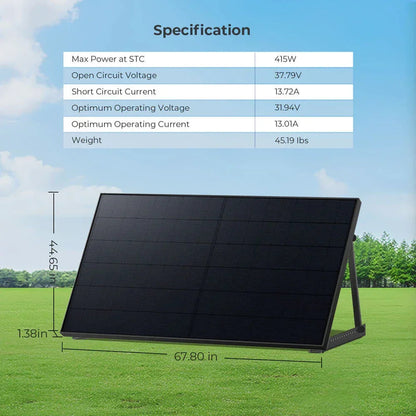 Sungold Power 415W Bifacial PERC Solar Panel  | SGP-415-BBS UL61730 CEC Listed