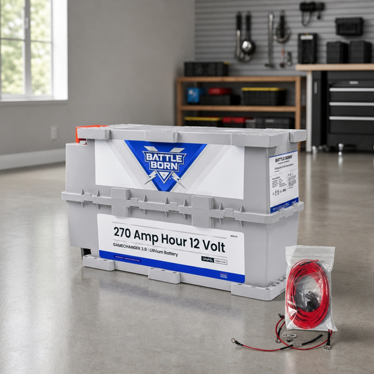 Battle Born 270Ah 12V GC3 LiFePO4 Heated Battery Kit lifestyle hero image