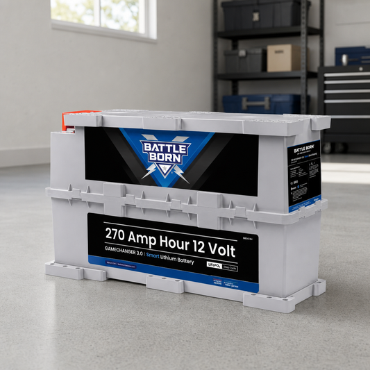 Battle Born 270Ah 12V GC3 Smart Heated LiFePO4 Deep Cycle Battery Kit lifestyle hero image
