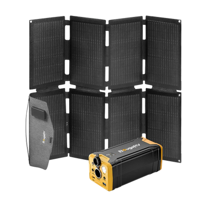 BougeRV 100W N-Type Fiberglass Foldable Portable Solar Panel