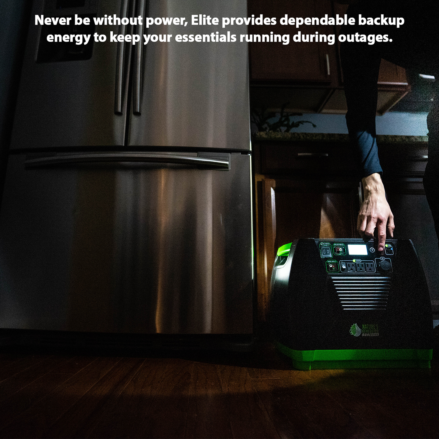Nature's Generator Elite Portable Power Station For Home Backup And Off Grid Use