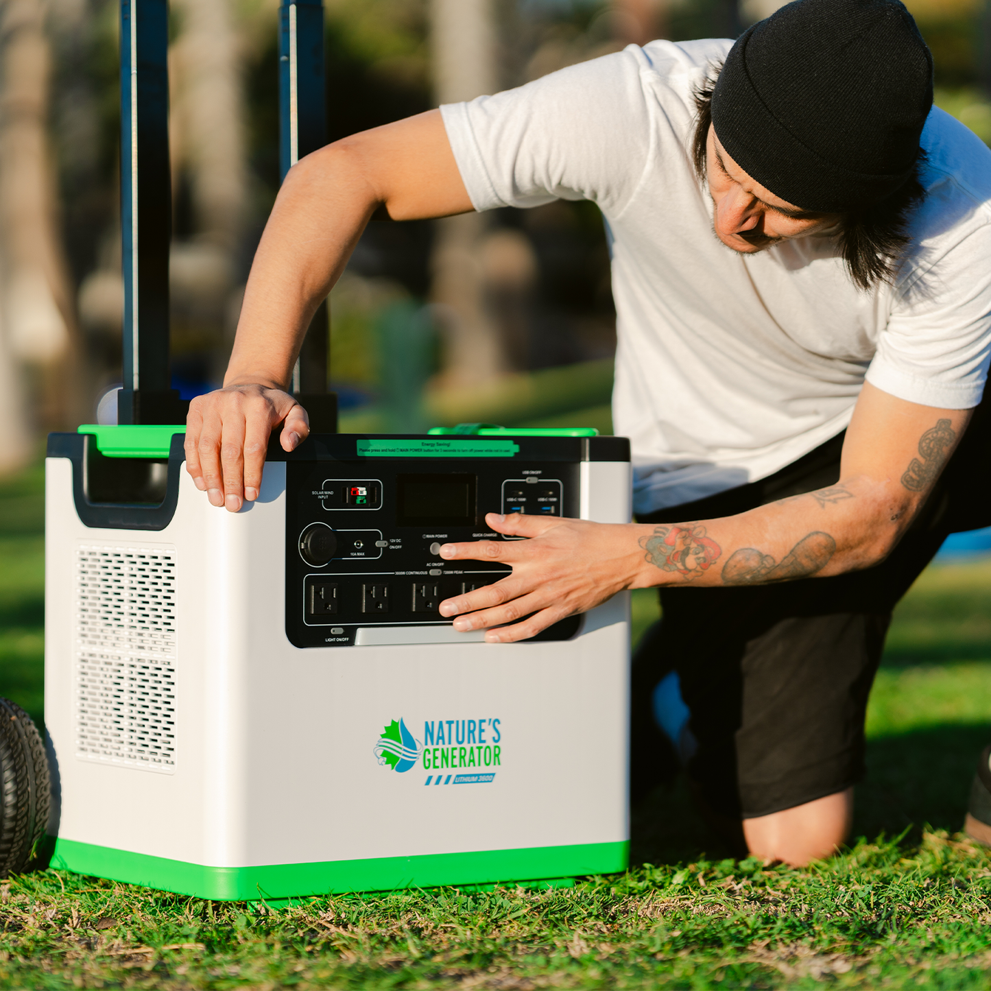 Nature's Generator Lithium 3600W Power Station With 3072Wh LiFePO4 Battery For Home Backup And Off Grid Use
