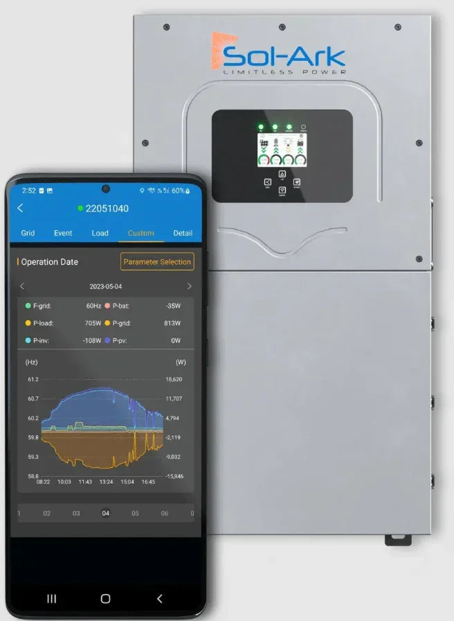 Sol-Ark 18K Hybrid Solar Inverter 18K-2P-N All in One