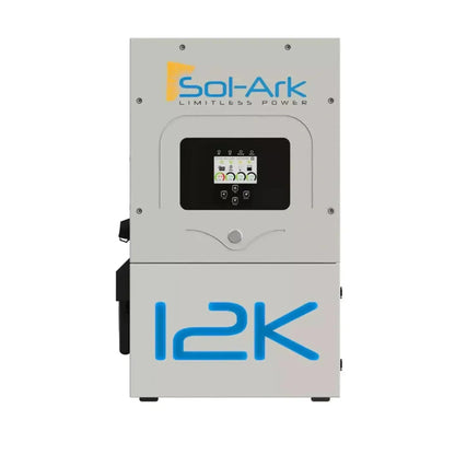 Sol-Ark 12K-2P (120/240/208V) 48V [All-In-One] Pre-Wired Hybrid Solar Inverter | 10-Year Warranty