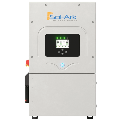Sol-Ark 12K-2P (120/240/208V) 48V [All-In-One] Pre-Wired Hybrid Solar Inverter | 10-Year Warranty