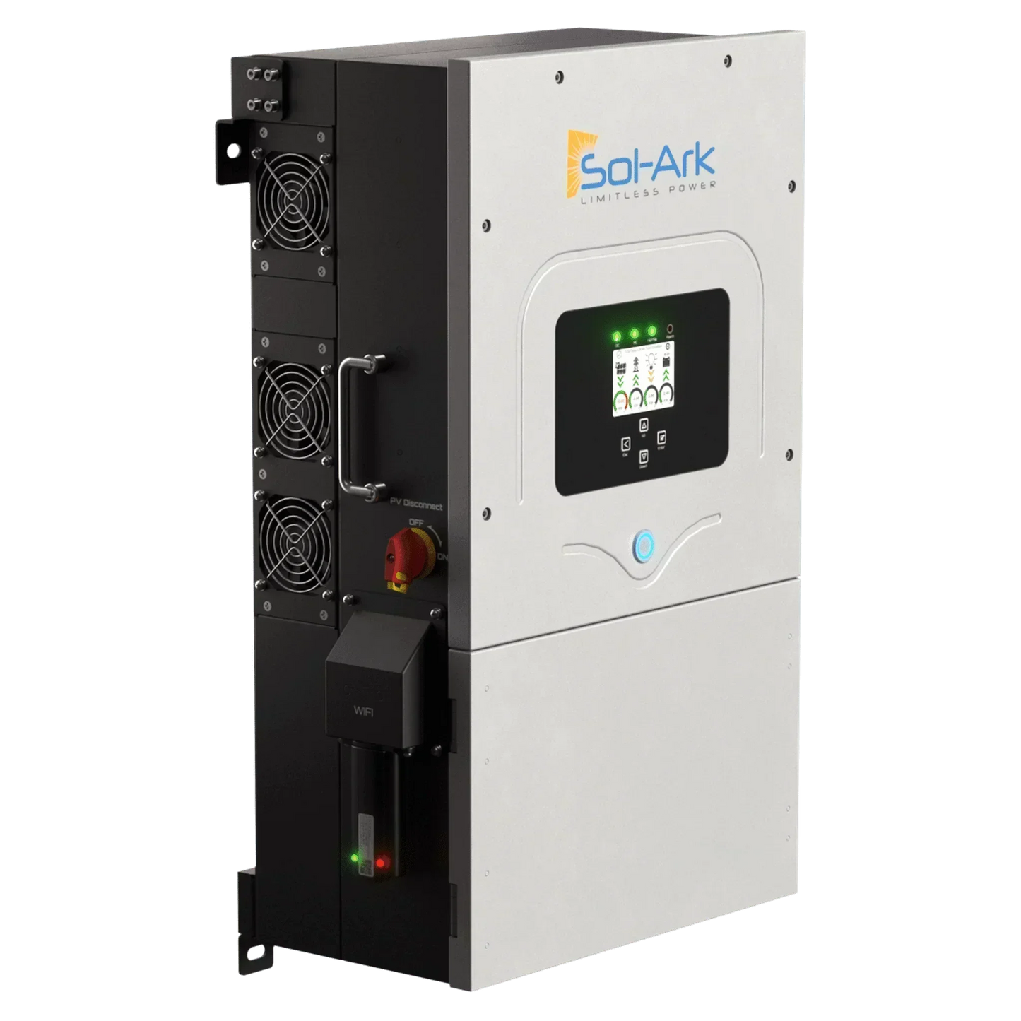 Sol-Ark 12K EMP Hardened | All-In-One Pre-Wired Hybrid Solar Inverter | 120/240/208V 48V  | 10-Year Warranty