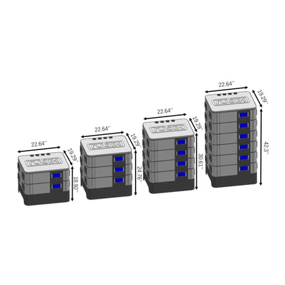 Rubix 5.12kWh Battery 48 Volt | 100Ah Stack Series Lithium LifePO4 Battery RS-51100