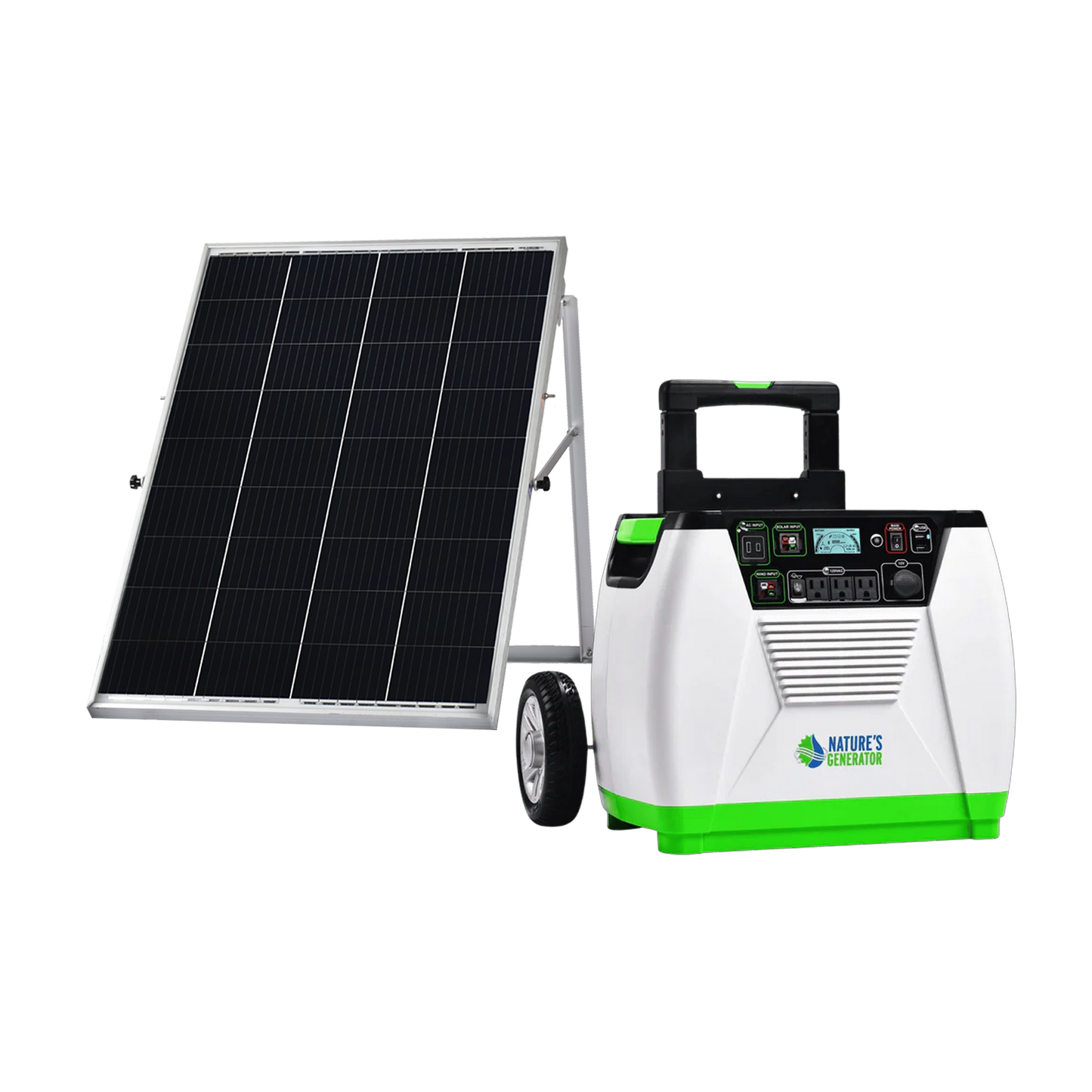 Nature's Generator Gold System Portable Solar Power Station 1800 W Includes High Output Solar Panel Model 1800