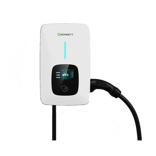 Growatt THOR 12AS-P-US Level 2 EV Charger 50A Smart Wi-Fi RFID PV Linkage NEMA 4X Compatible With All Brands EVS