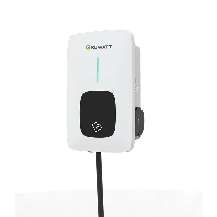 Growatt THOR 12AS-P-US Level 2 EV Charger 50A Smart Wi-Fi RFID PV Linkage NEMA 4X Compatible With All Brands EVS