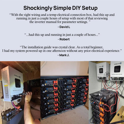 Eco-Worthy Off-Grid Home Power Bundle | 5kW Inverter + 48V 100Ah Server Rack Battery