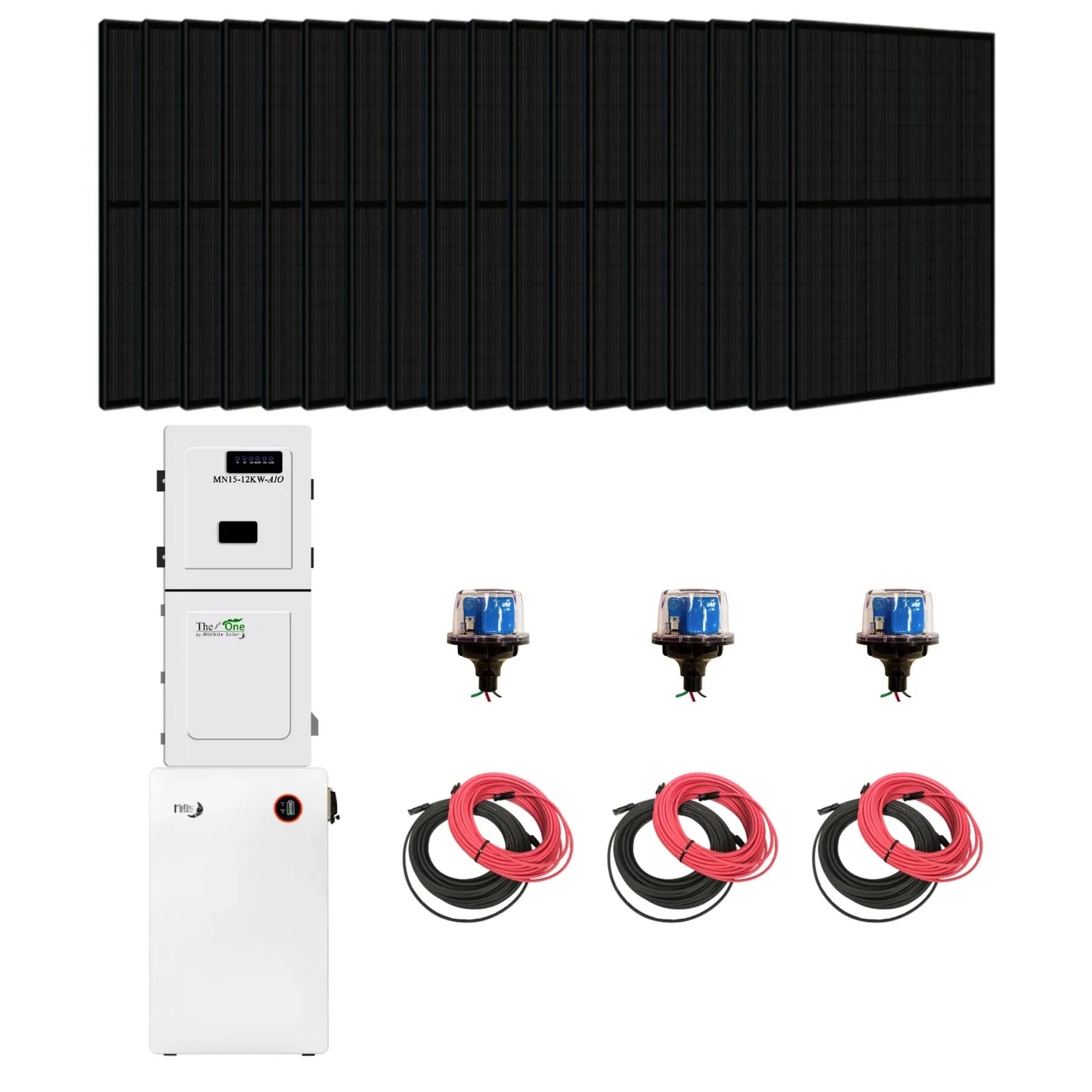 MidNite Power Hybrid Solar Kit Kit-MidNite-01 With 11.4kW Split Phase Inverter And 16.1kWh LiFePO4 Battery