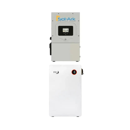 Sol-Ark 12kW Hybrid Inverter Bundle MNPowerflo16 Energy Storage System With 16.1 kWh Lithium Wall Mount Battery