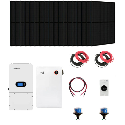 Growatt SPH 10000TL Hybrid Inverter Kit With 15kW PV Input 120/240V And 10kW Output 16kWh Energy Storage