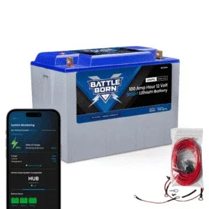 Battle Born 100Ah 12V Smart LiFePO4 Deep Cycle Battery