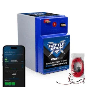 Battle Born 100Ah 12V GC2 Smart LiFePO4 Deep Cycle Battery