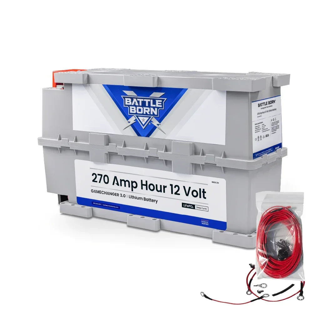 Battle Born 270Ah 12V GC3 LiFePO4 Heated Battery Kit