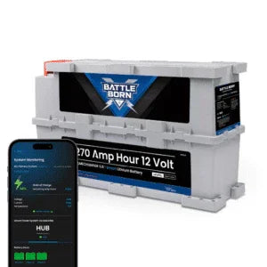 Battle Born 270Ah 12V GC3 Smart Heated LiFePO4 Deep Cycle Battery Kit