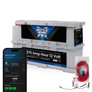 Battle Born 270Ah 12V GC3 Smart LiFePO4 Deep Cycle Battery