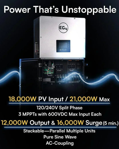 EG4 18k PV Hybrid Inverter 18000W PV Input EG4-18KPV-12LV