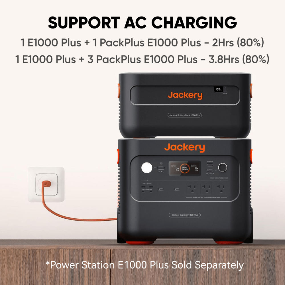 Jackery Add On Battery Pack 1000 Plus For Explorer 1000 Plus Portable Backup Energy Storage