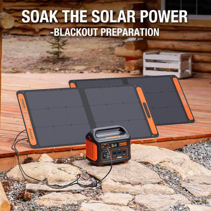SolarSaga 100W Foldable Portable Bifacial Solar Panel Add On for Explorer Portable Power Stations