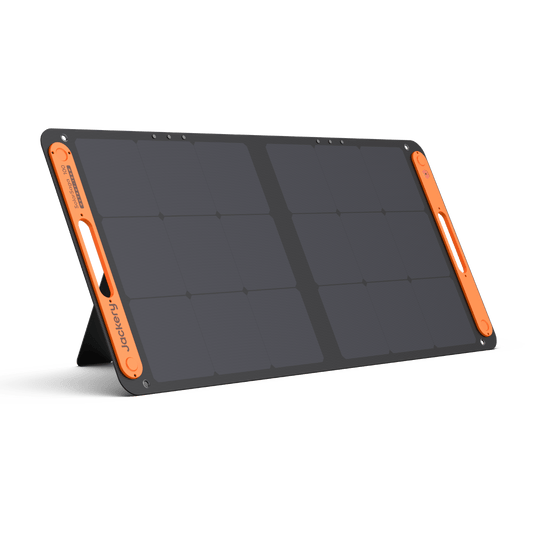 SolarSaga 100W Foldable Portable Bifacial Solar Panel Add On for Explorer Portable Power Stations